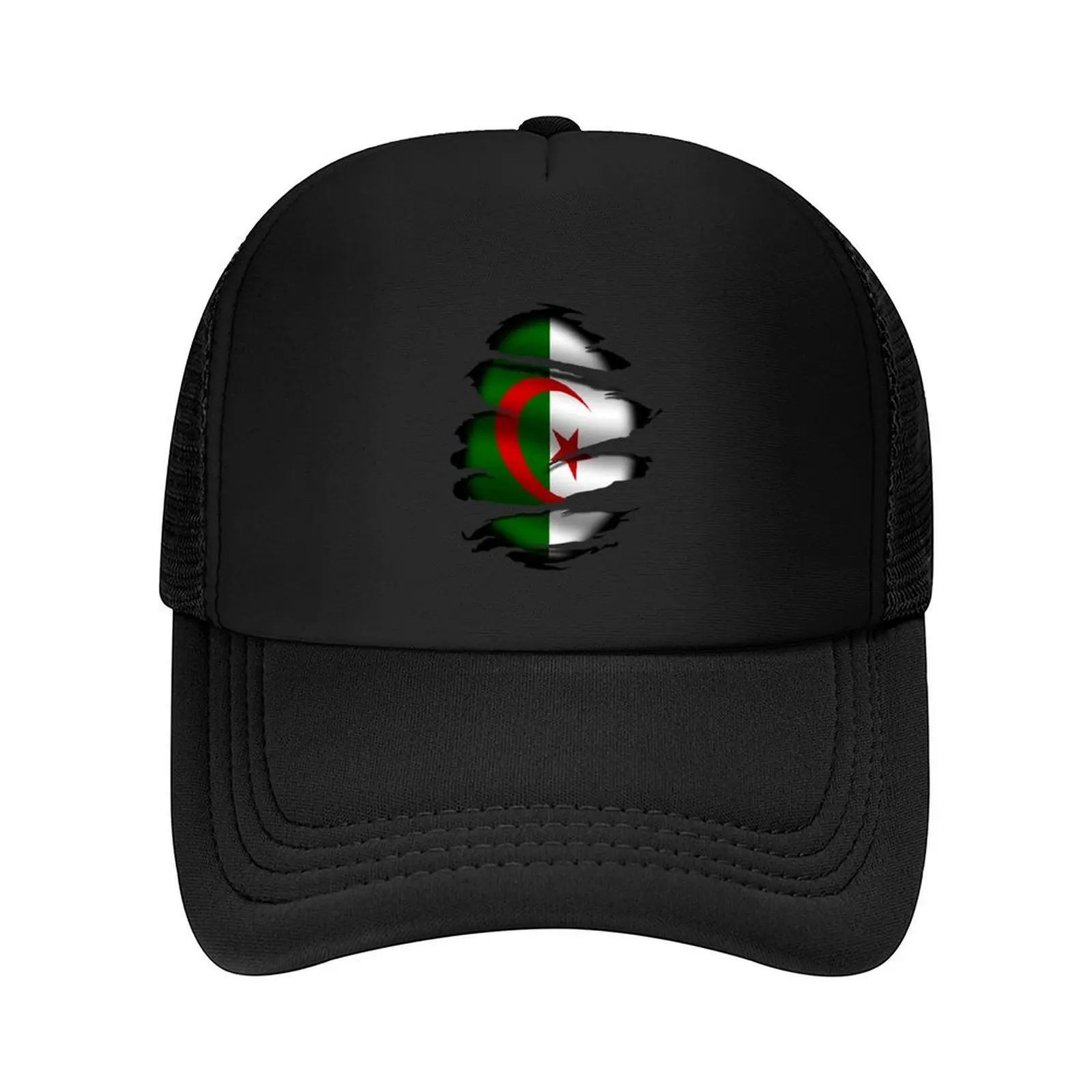 

Algeria - Algeria - Torn Flag - Tattoo Baseball Cap winter hats for men Anime Golf Hat Man beach hat Women Caps Men's