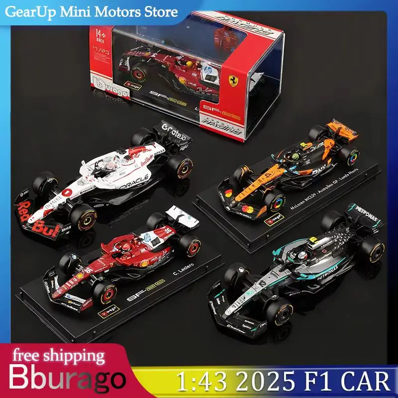 Bburago 1:43 2025 F1 Car Models Alloy Diecast Red Bull RB21 Japan