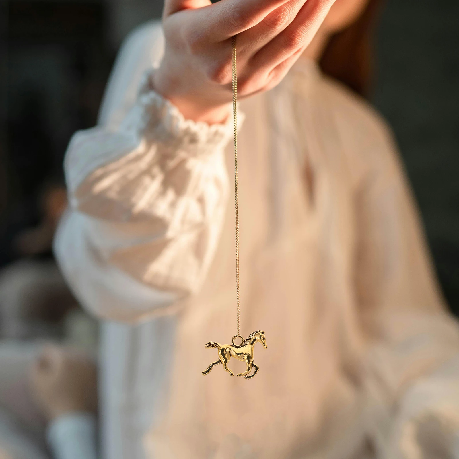 

1 set Western Cowboy Boot Hat Horse Pendant Charm Necklace Keychain Accessories for Women Jewelry Set Cowgirl Themes