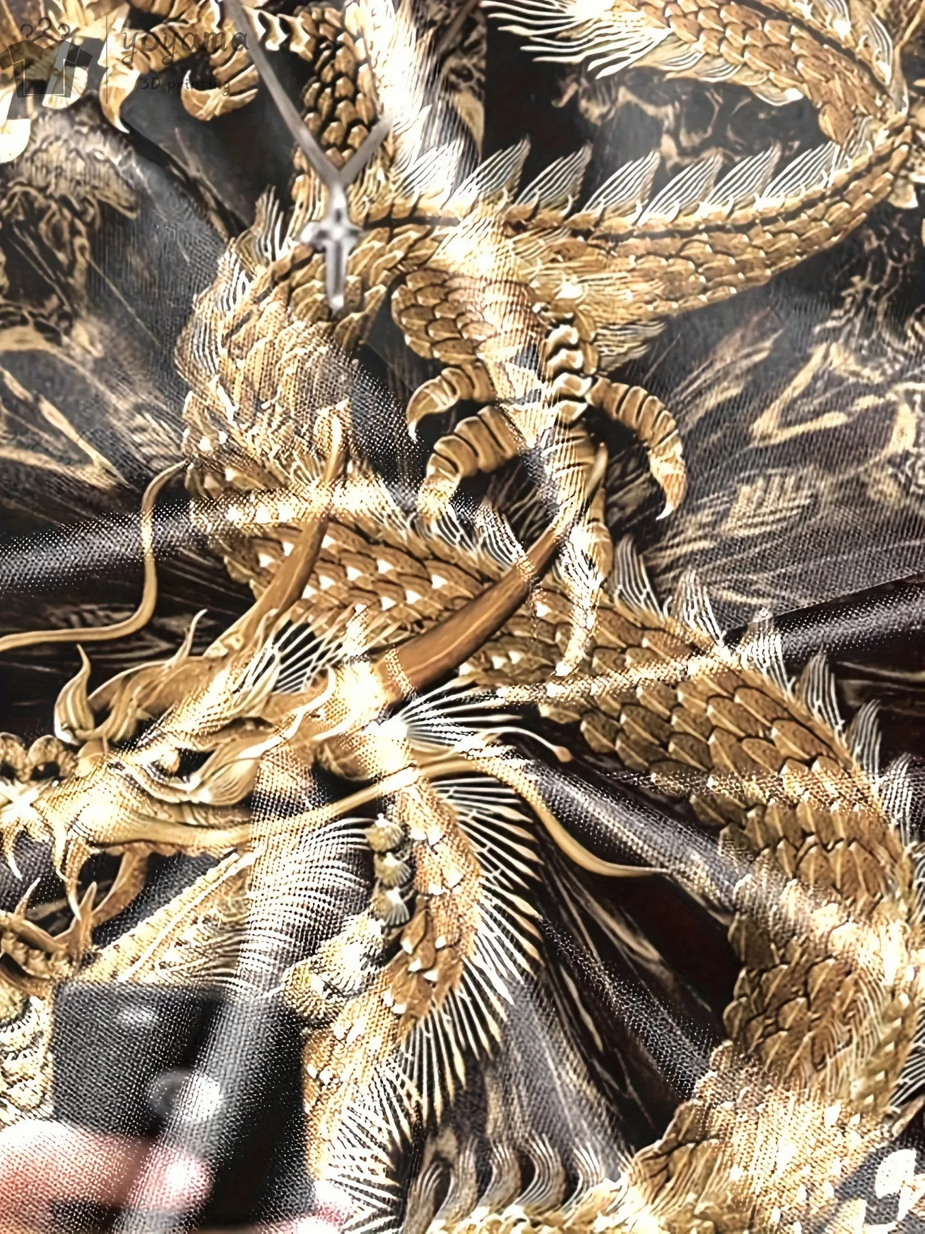 Men's Dragon T-Shirt Fashion 3d Printed T Shirt Animal Pattern Short Sleeved Oversized Streetwear Tees Summer Casual Mens Tops image 3