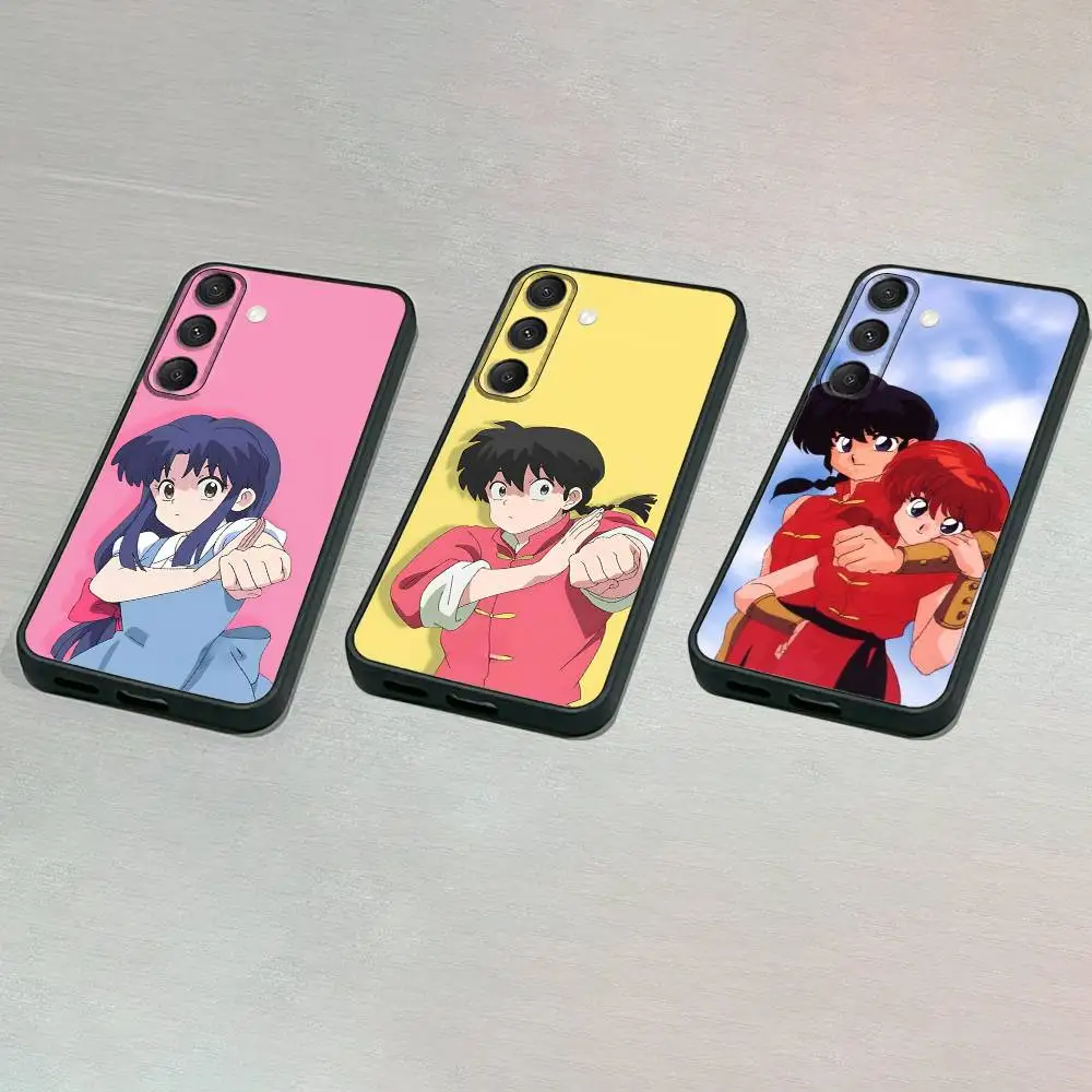 

R-Ranma 1 2 Phone Case For Samsung S25,S24,S23,S22,S21,S20,S10,Ultra,Plus,Lite,FE,Soft Silicone Black Cover