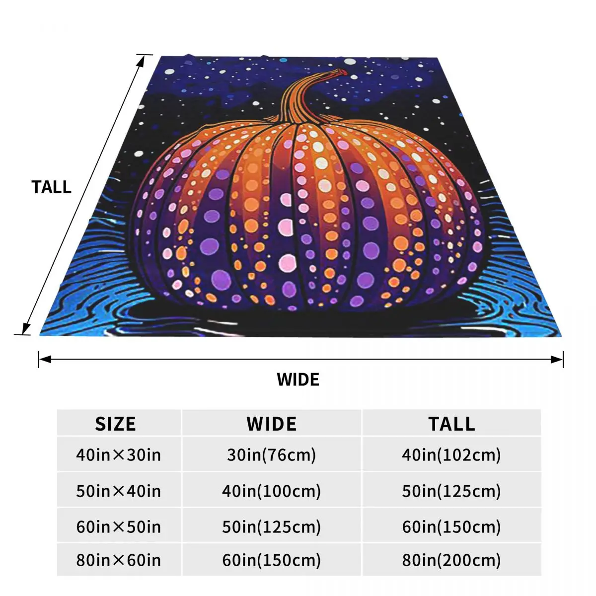 Yayoi Kusama Polka Pumpkin Blanket Flannel Sofa Throw Blanket Warm for Couch Bedding Office Throws Bedspread Quilt