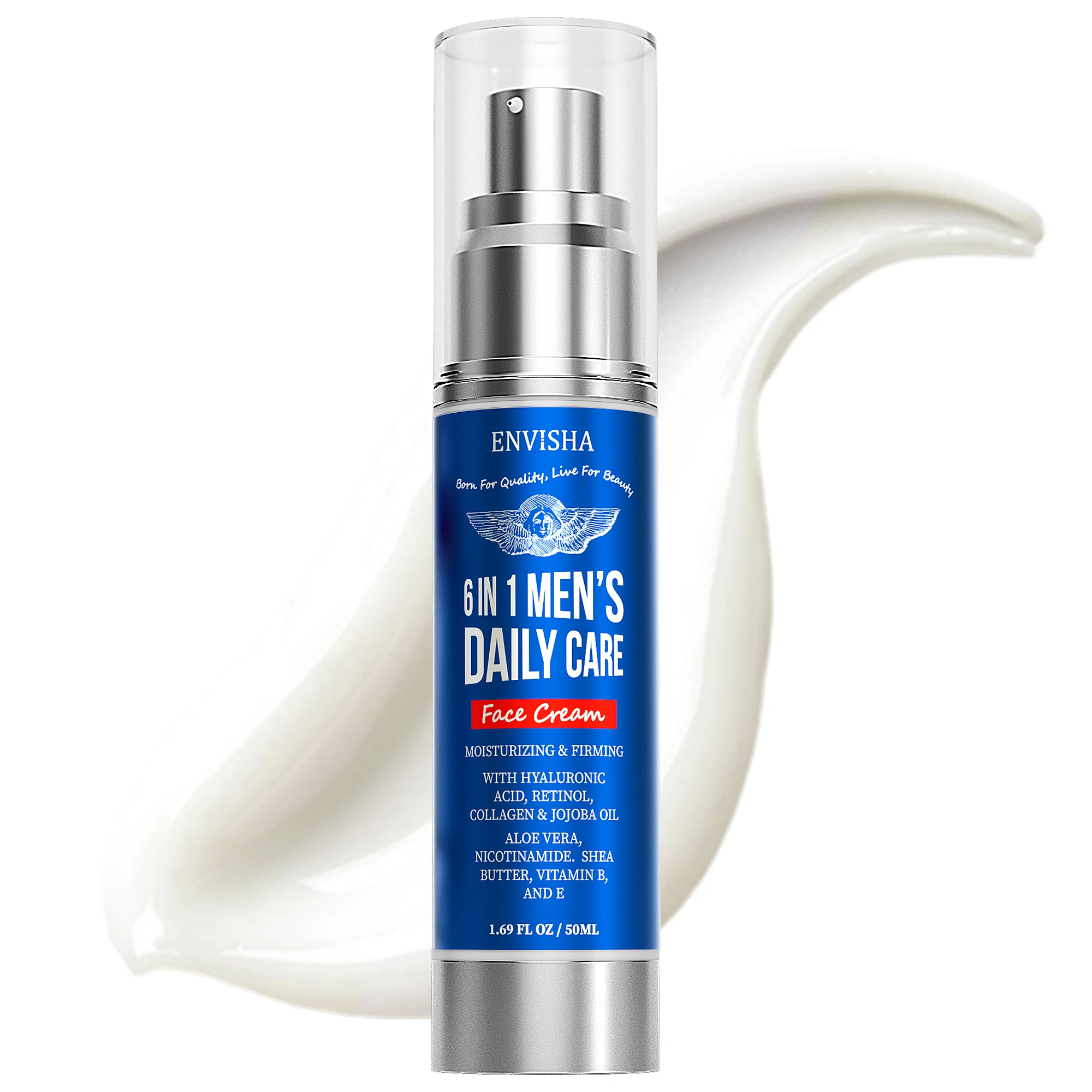 ENVISHA 6 IN 1 Gezichtsverzorging Crème voor mannen Anti-aging Hydraterende Whitening Verstevigende Huidverzorgingsproducten Collageen Schoonheid Gezondheid