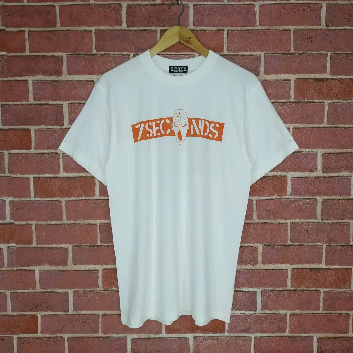 Vintage 90s 7 Seconds American Hardcore Punk Rock Backprint Line Up Band Concert T shirt