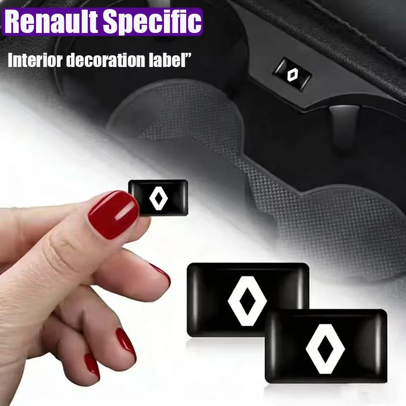 

10/20Pcs Car Styling 3D Epoxy Logo Body Decal Car Interior Stickers For Renault Megane Kadjar QM6 Clio Koleos Espace Captur ZOE