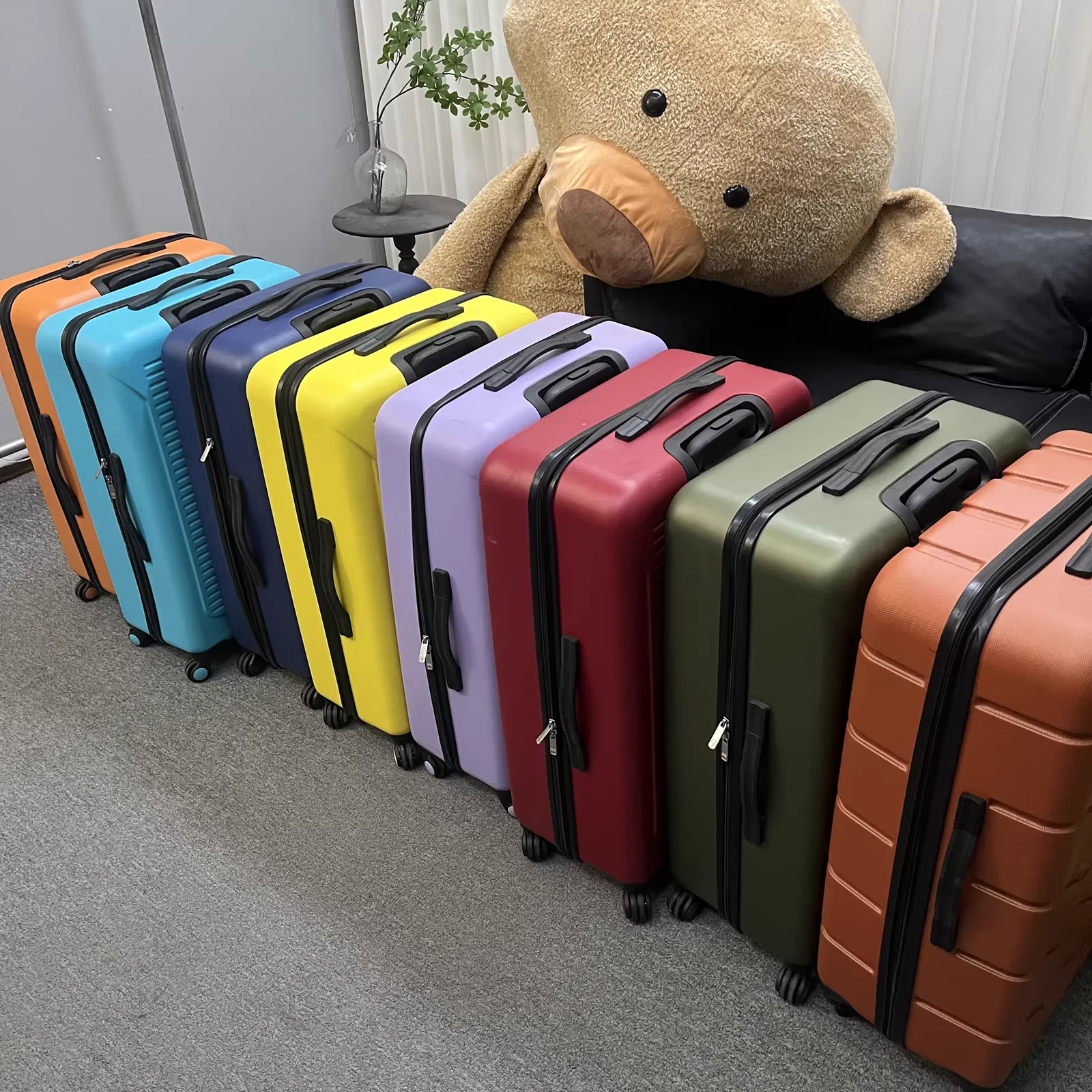 28-inch-luggage-small-pull-rod-case-travel-suitcase-mixed-style-black-polyester-bag-with-hook-for-business-trip-unisex