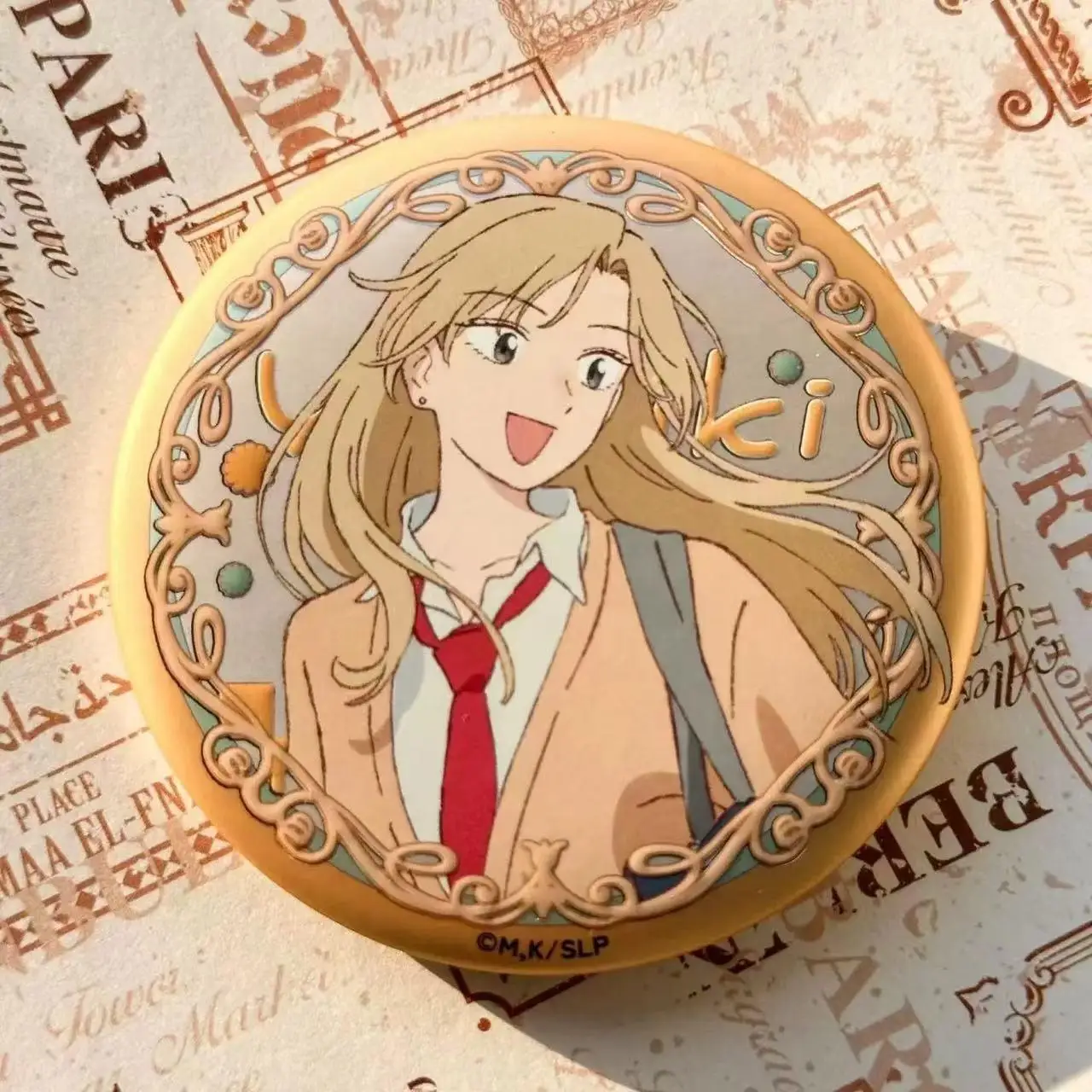 مجموعة شارات الرسوم المتحركة Skip and Loafer - دبابيس المينا لشخصية شيزوكو ميكورا وسوسوكي شيما الفاخرة (النمط الياباني)