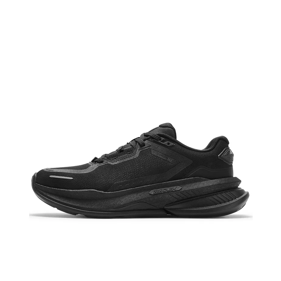 361 Fiery 6 Rain Screen Running Shoes Men's Low Top Obsidian Black 672632205-5