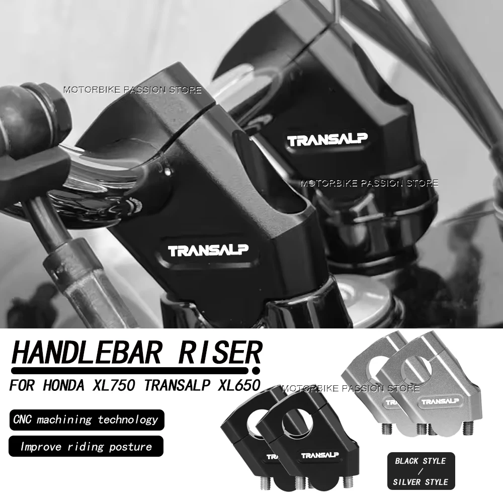 Motorcycle For Honda XL750 Transalp XL650 Transalp XL 750 Transalp XL 650 Transalp Handlebar Riser Clamp Extend Adapter Mount