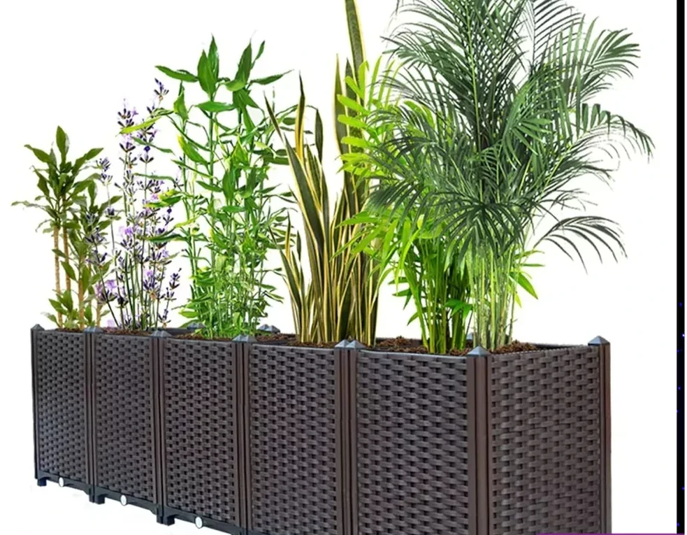 

Large Planters for Outdoor Plants Raised Garden Bed Boxes, Raised Plant Pots Perfect for Garden Patio Balcony Deck to Planting