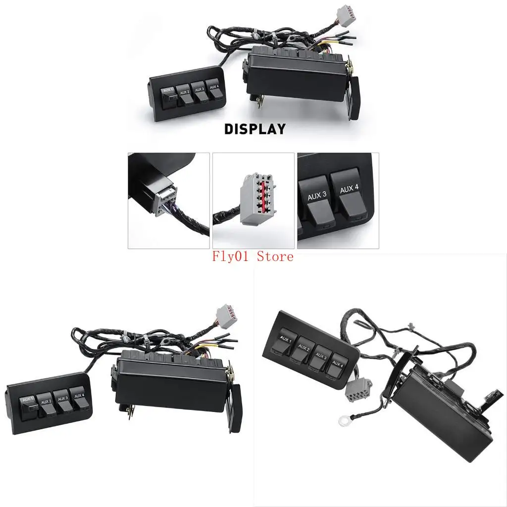

AL3Z13D730AA BC3Z14A303B 7C3Z13D730AA Auxiliary Upfitter Switch Panel Replacement Accessory with Harness Wiring