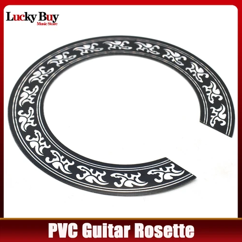 Roseta de agujero de sonido circular para guitarra acústica, accesorios de calcomanías, PVC duro, 1 piezas, 38, 39, 40 y 41 pulgadas/tamaño