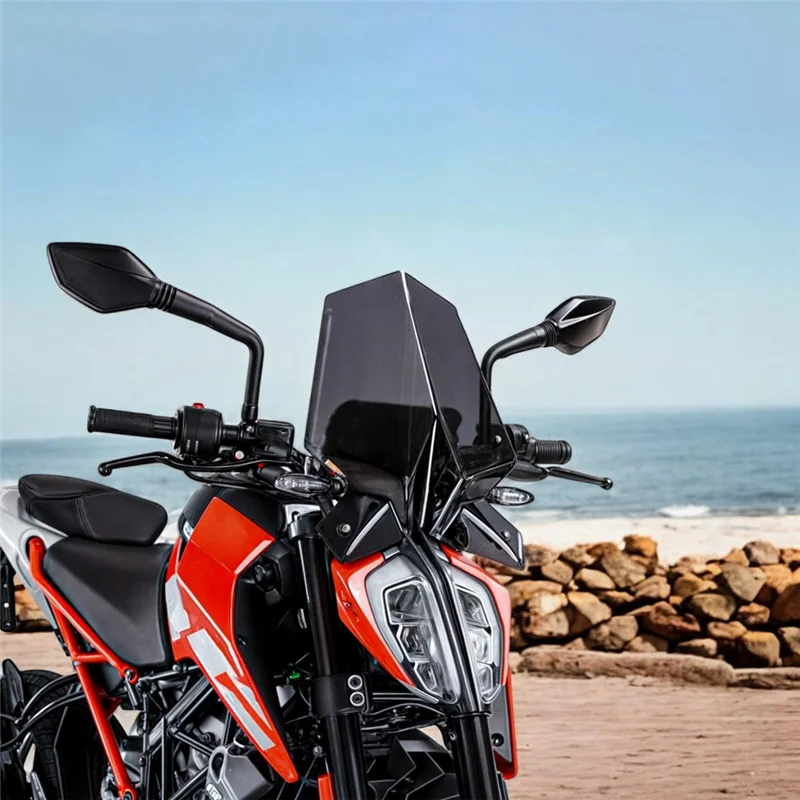 

X39A-Motorcycle Windscreen Windshield Screen Shield Wind Deflector Bracket For DUKE 125 200 390 2017-2022