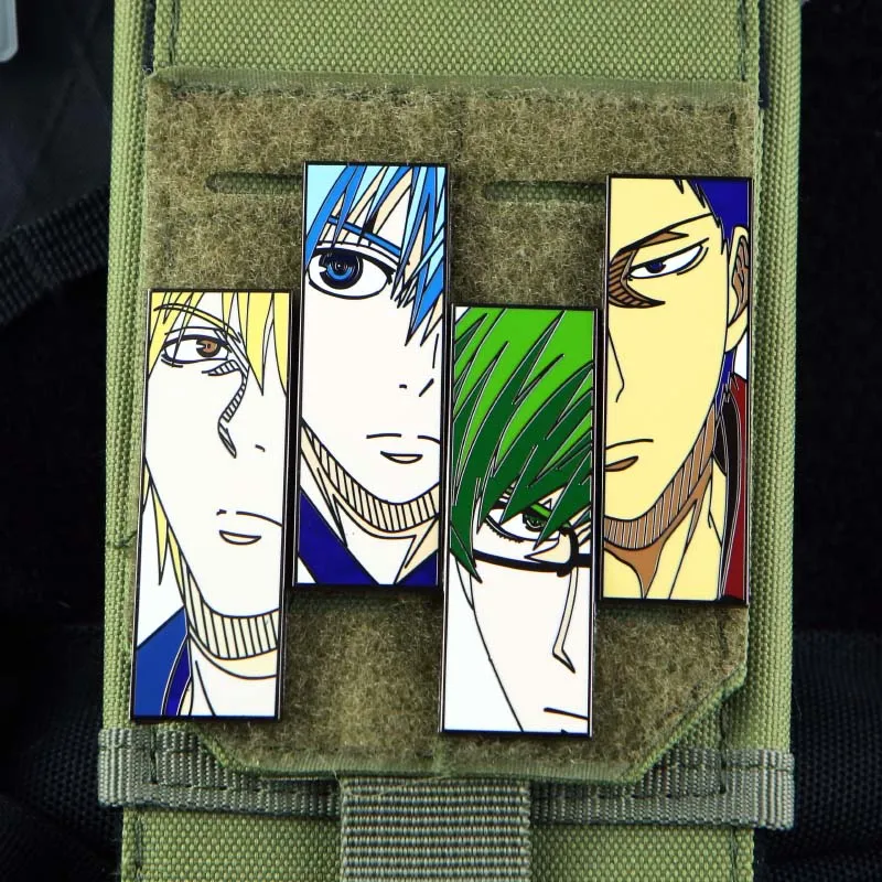 Kuroko's Basketball Metal Patch Kuroko tetsuya kise ryouta midorima Shintaro aomine Daiki murasakibara Atsushi FIGURE