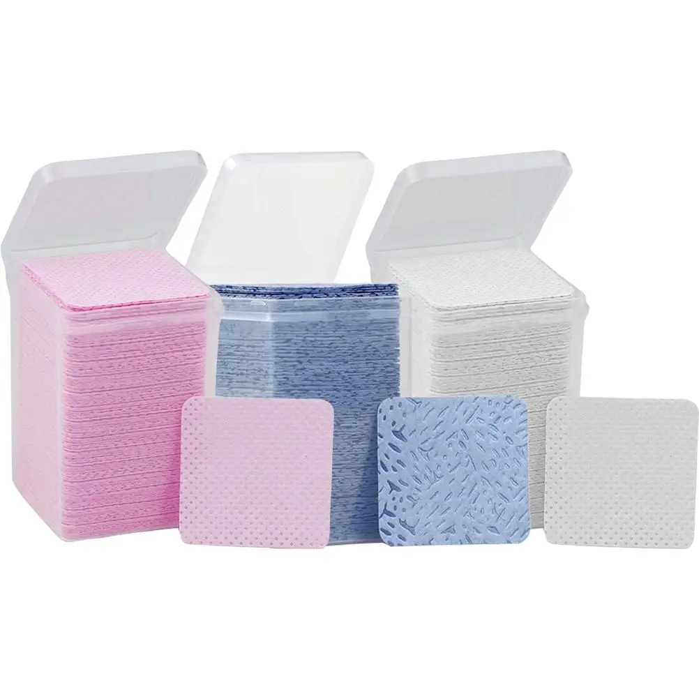 

Eyelash Glue Cleaning Cotton Pads 3 Bottles Lash Extension Supplies Glue Remover Wipes Cleansing Pad For Nail Beauty Salons Home