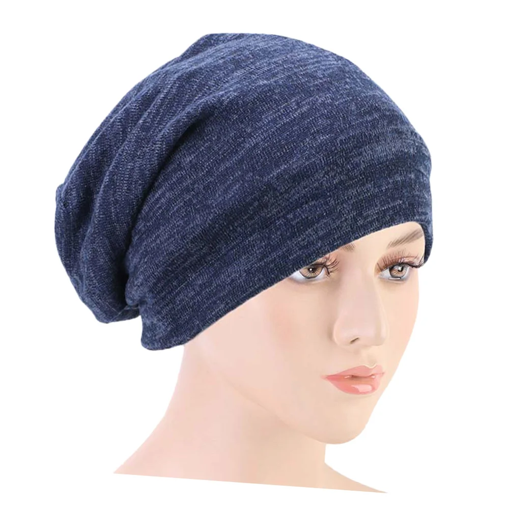 

1Pcs Satin Sleeping Cap Double Color Elastic Soft Hair Bonnet Night Protection Turbano Headscarf Hair Accessories for Women