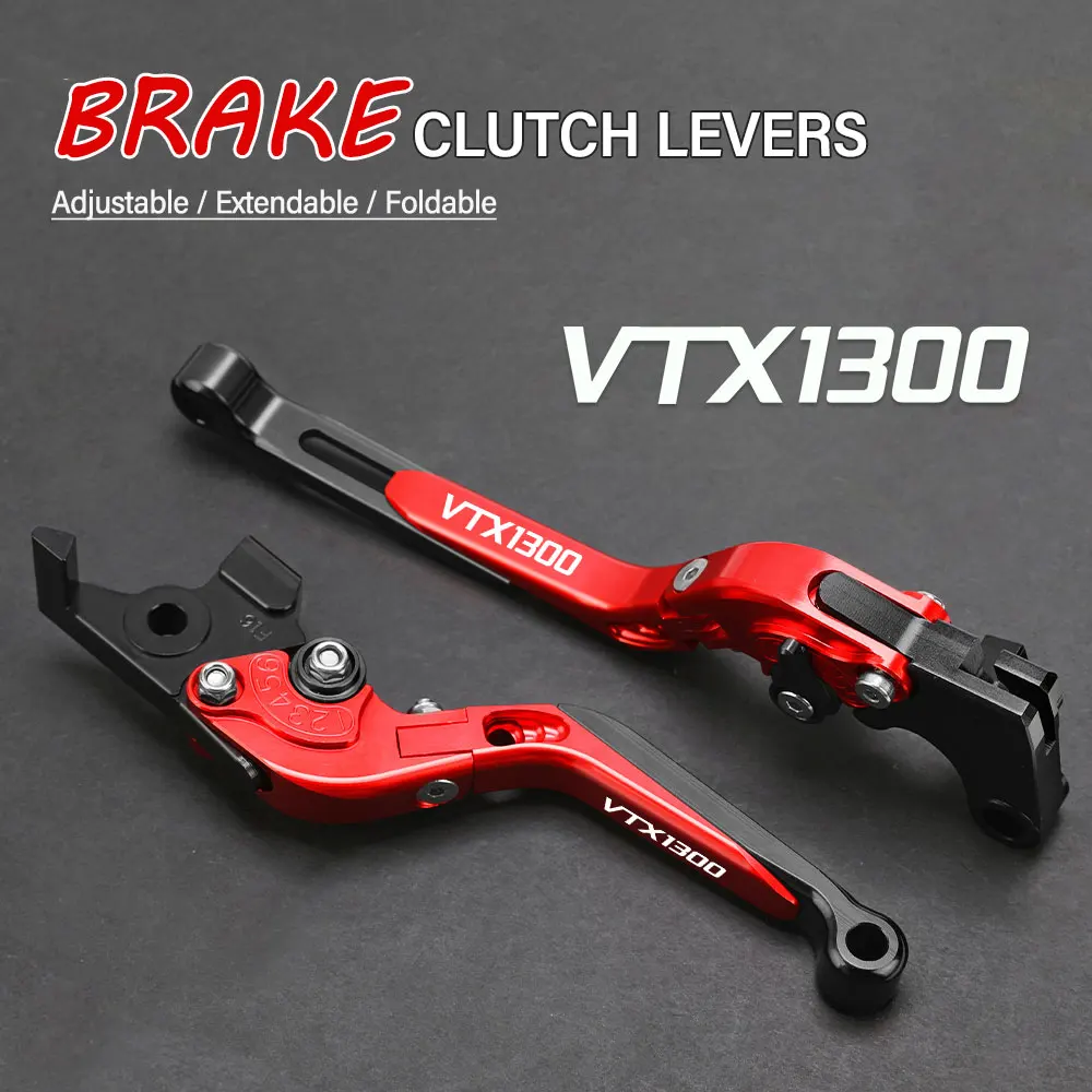 

FOR Honda VTX1300 VTX 1300 RETRO 2003-2009 Motorcycle Hand Brake Clutch Adjustable Levers Handle Folding Extendable Lever grip