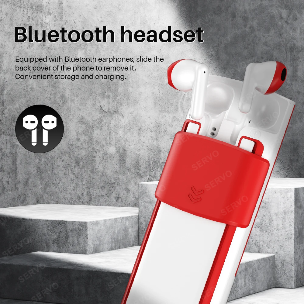 SERVO R25 PRO 2G GSM الهاتف المحمول المدمج في سماعات بلوتوث سرعة الاتصال الهاتفي تسجيل الشعلة القائمة السوداء SIM الهاتف المحمول راديو FM