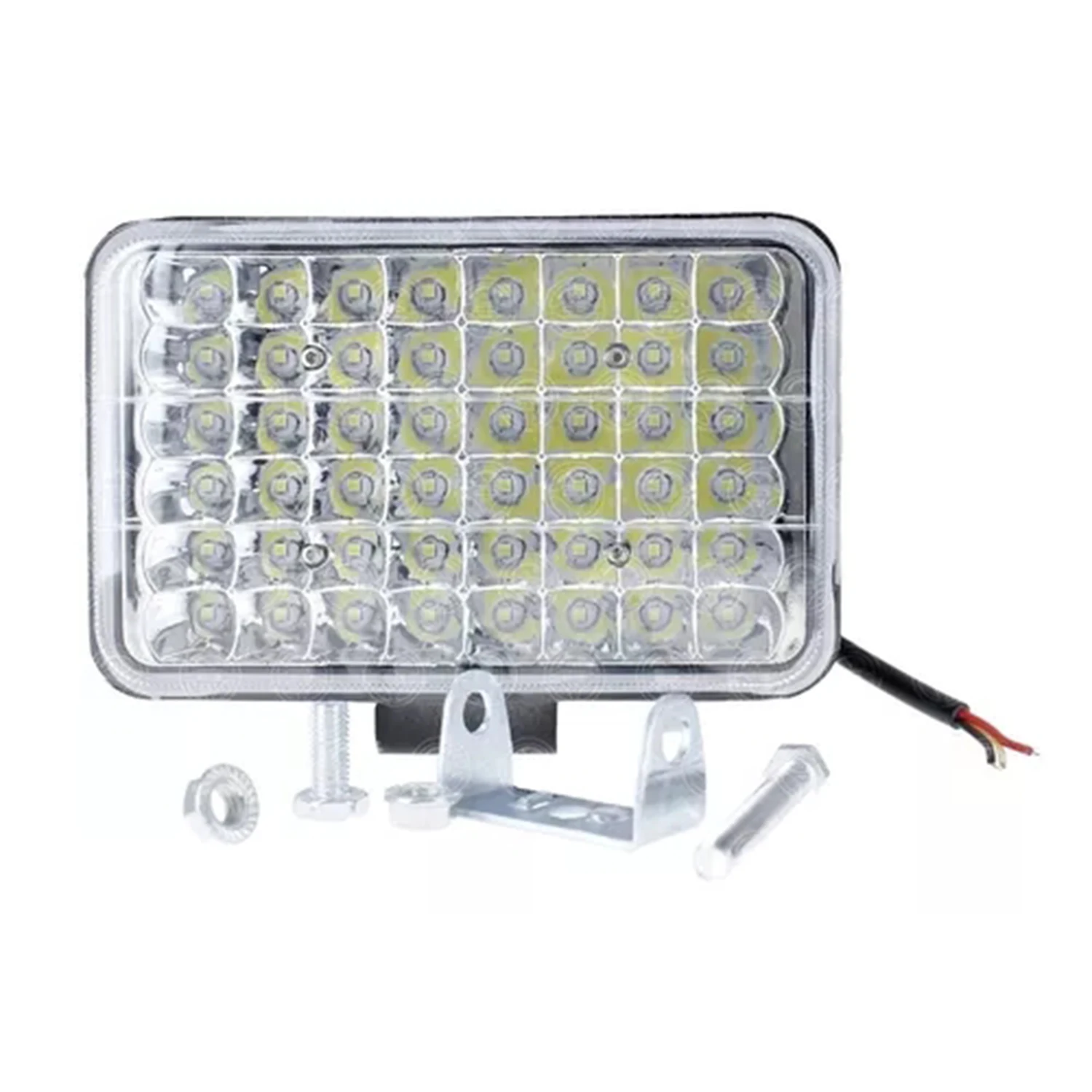 DPGKITS 2pcs Work lights 5 Inch 4X6 48 High Brightness LED For Car Motorcycle ATV RZR Jeep Freight Trucks Trailers Tractors