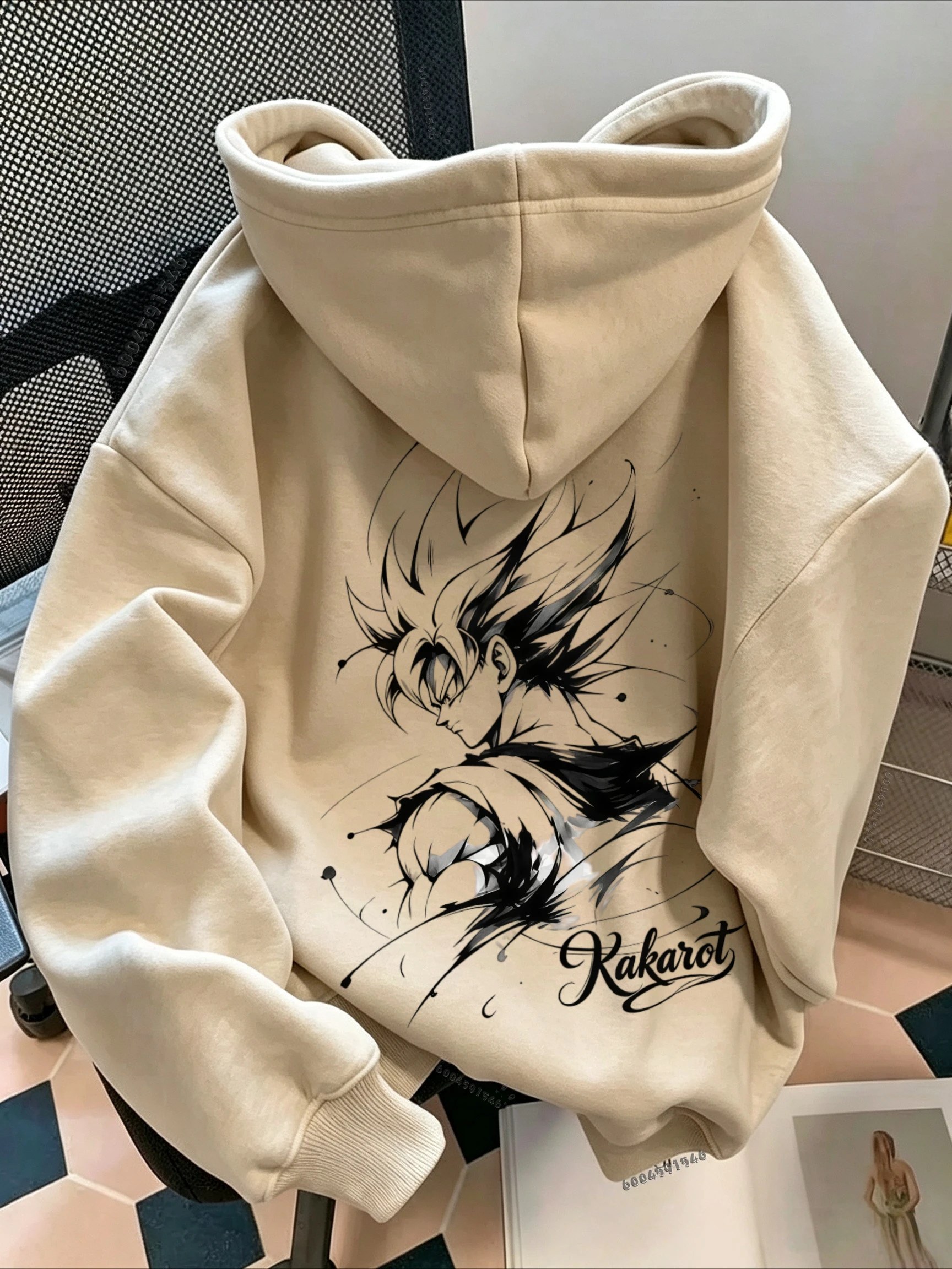 DragonBall Z anime children's casual hooded sweatshirt.FashionStreet loose and breathable sports children's pullover hoodie top.