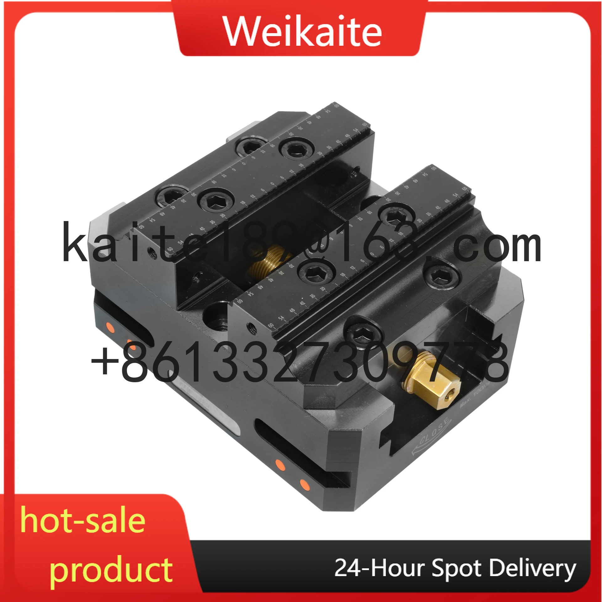 

HRC48-55 7inch 5thaxis Vise Cnc Tools 125mm Self-Centering Vise for Rotary Table Milling Machine VMC HMC Precision Vice