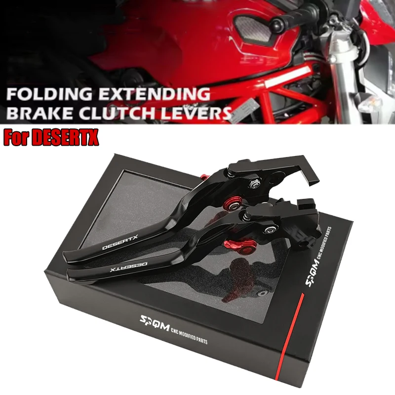 Fit For DUCATI DesertX Desert X Rally DesertX 2020-2026 New Motorcycle CNC Accessories Front Brake Clutch Rod Adjustable Lever