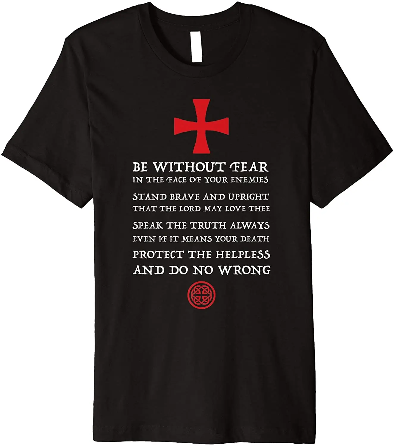 Knights Templar Crusader Knight Code Holy Cross T-Shirt 100% Cotton O-Neck Summer Short Sleeve Casual Mens T-shirt Size S-3XL