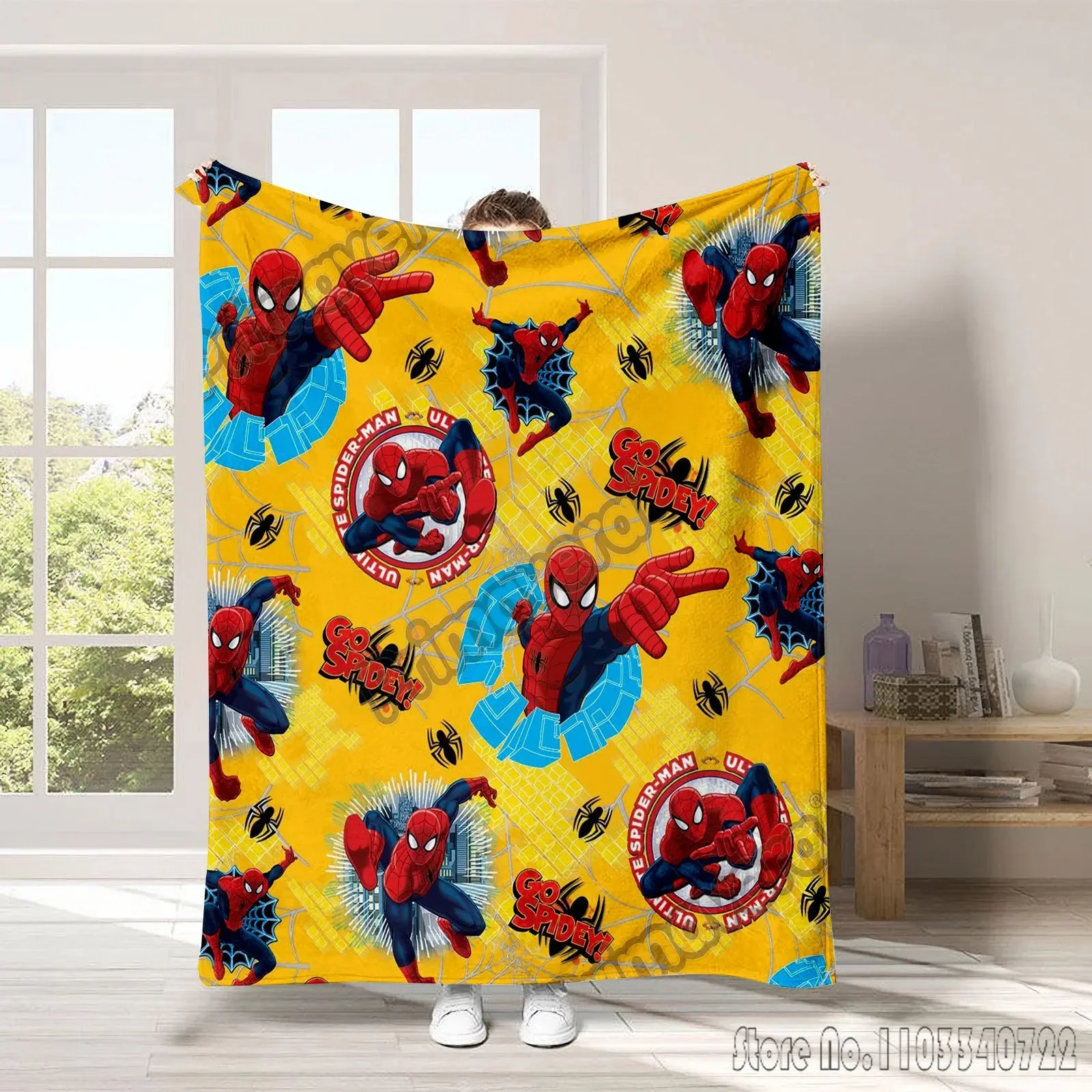 Spiderman Avengers Hulk 3D Printed Home Kids Blanket Throw for Bed Sofa Decor Fleece Nap Blankets Boys Girls Children Gift