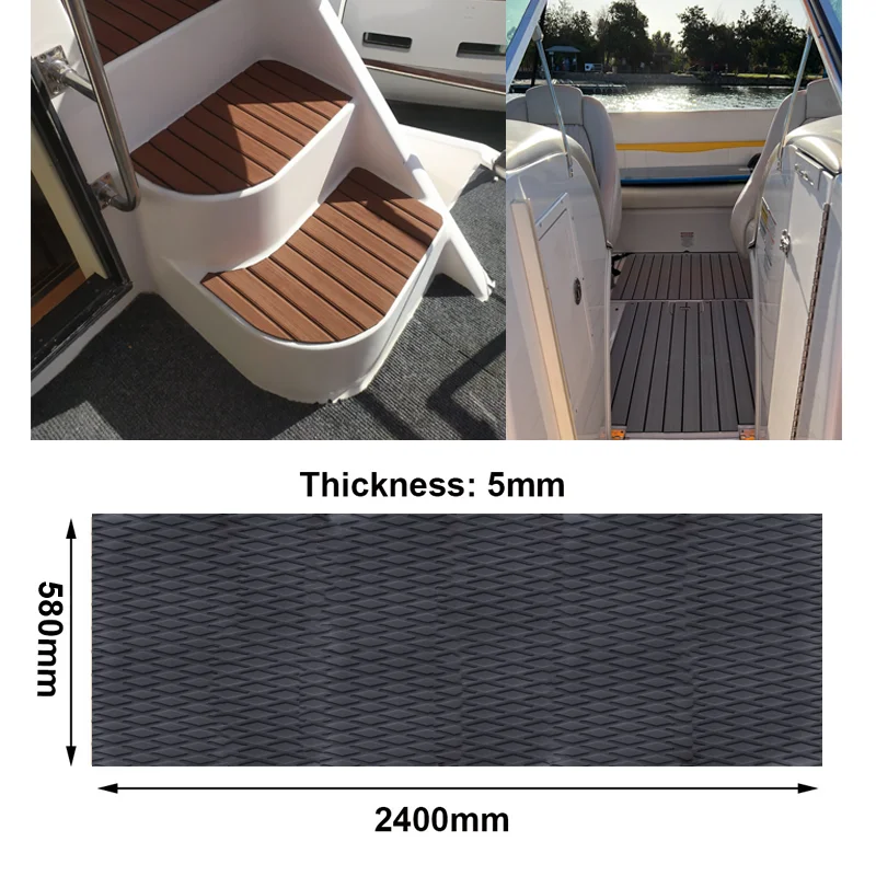 580x1200x5mm EVA Traction Foam Surfboard Jet Skis Pads SUP Paddleboard Boat Deck Sheet Anti Skid Watercraft Water Sport Flooring