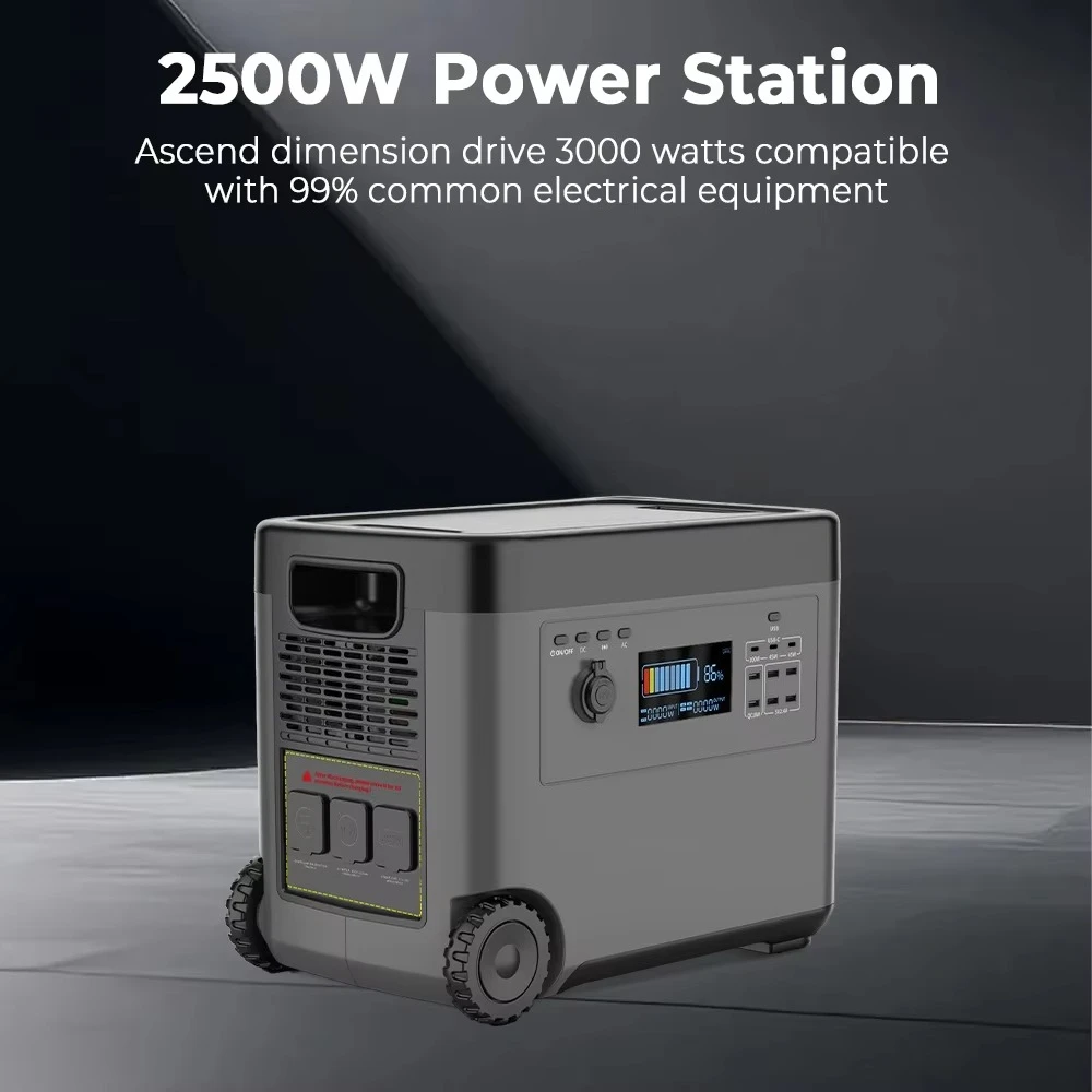 2500W Pro Price 110v 220v Solar Portable Power Stations Portable Power Station Solar Generator 5000w