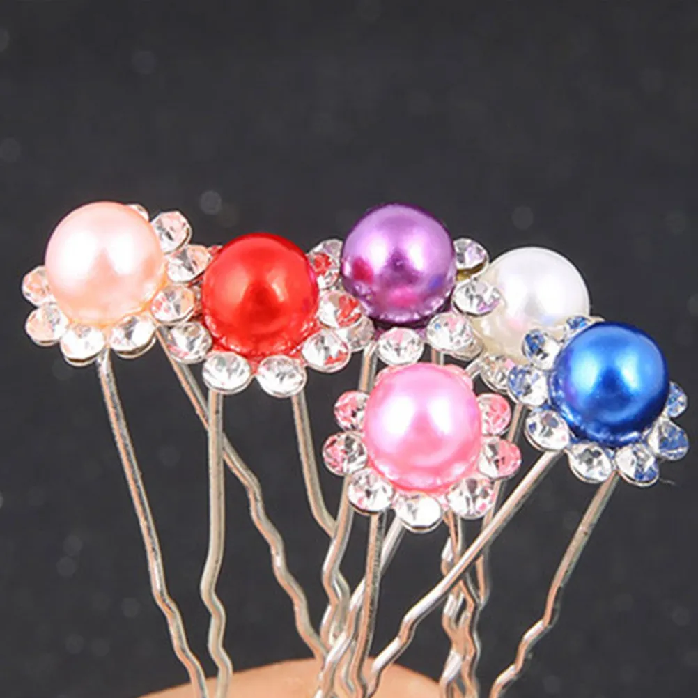 

20Pcs Women Pearl Hairpin U Shaped Stylish Headdress for Wedding Party Celebration Casual Shopping Daily Wear Fashion Hairclip