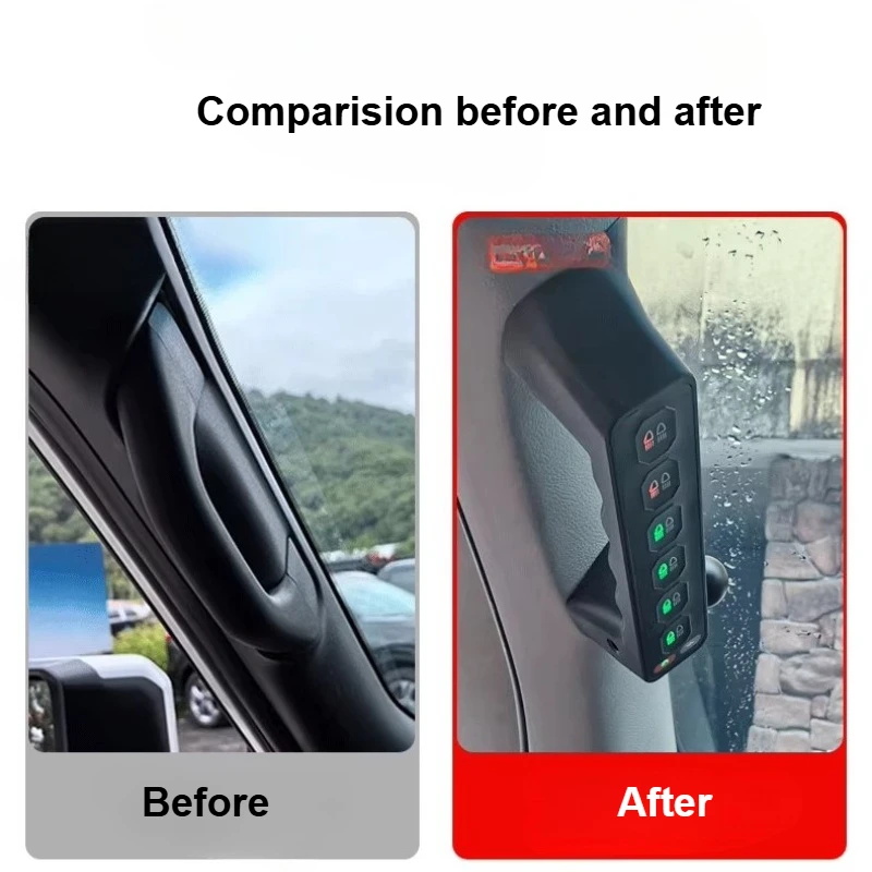 for Toyota Land Cruiser LC200 2007-2021 A-pillar Handle 6 Gang Integrated Switch Led Spotlight Wireless Remote Control Switch