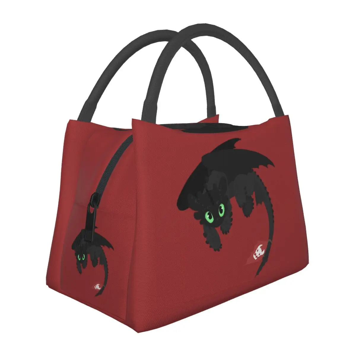 Toothless (Httyd2) Lunch Bags Insulated Bento Box Resuable Lunch Tote Picnic Bags Cooler Thermal Bag for Woman Kids Work