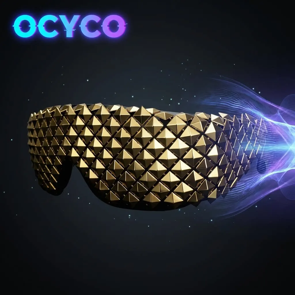 Coole Futuristische Pyramiden-Steampunk Gold Silber Sonnenbrille Neuartige Sonnenbrillen für Männer Party One-Piece Y2K Wrap-Brille