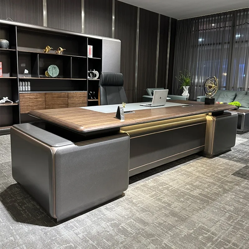 Desk President Office Desk High-end Executive Desk Manager Office Desk Office Desk and Chair Set