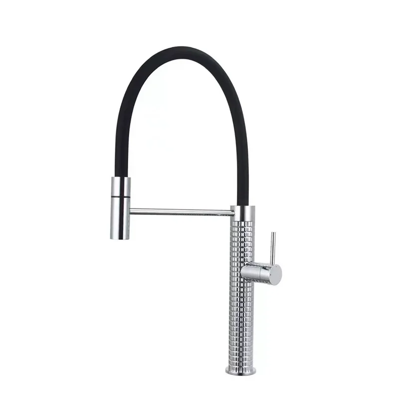 Kitchen Faucet Sink Faucets Silicone Pull Down Stream Sprayer Taps Rotatable Kitchen Mixer Water Tap Hot Cold Crane Brass