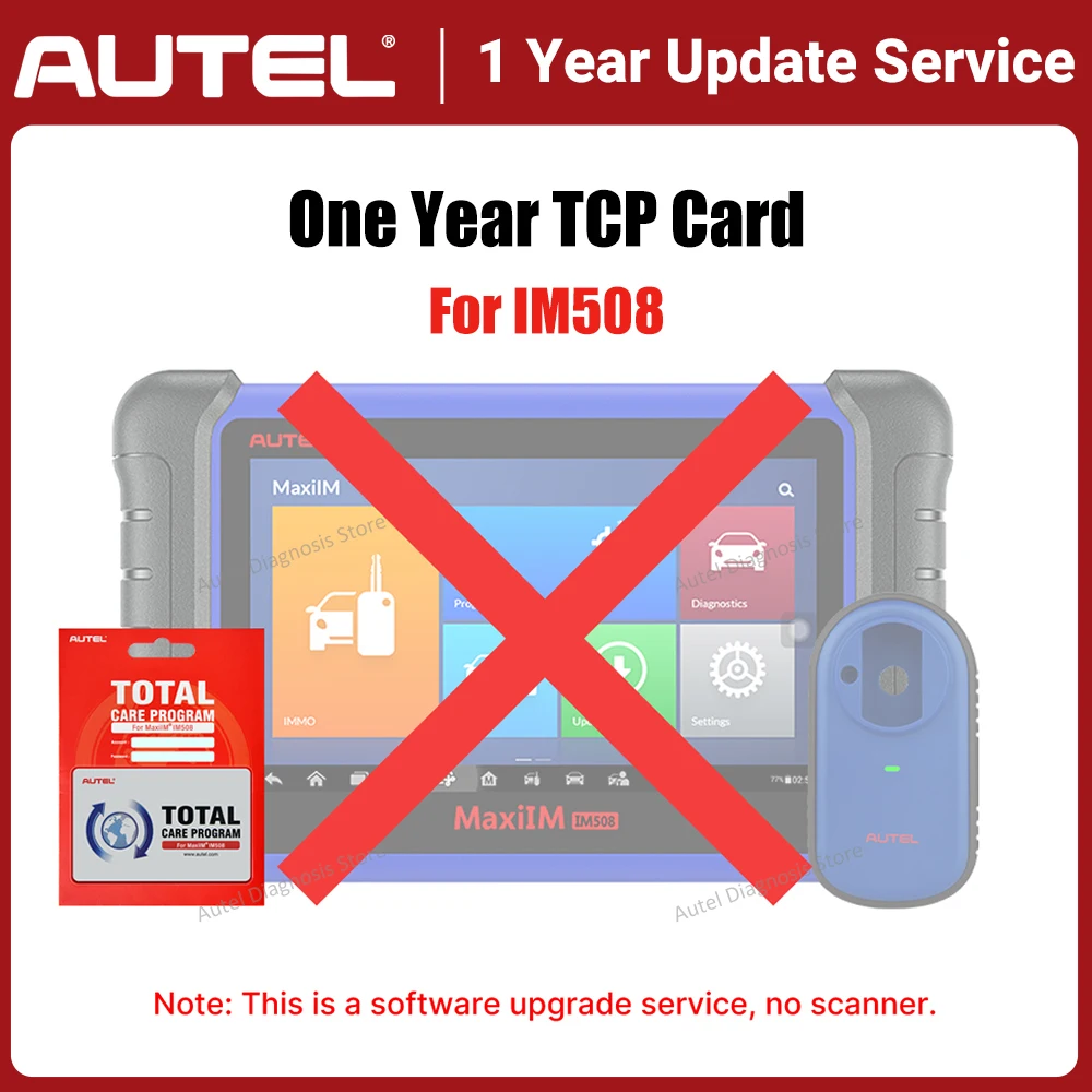 Autel One Year Update Service for Autel MaxiIM IM508, 1 Year TCP Card For Autel IM508 Key Programmer, IM508 Update Subscription