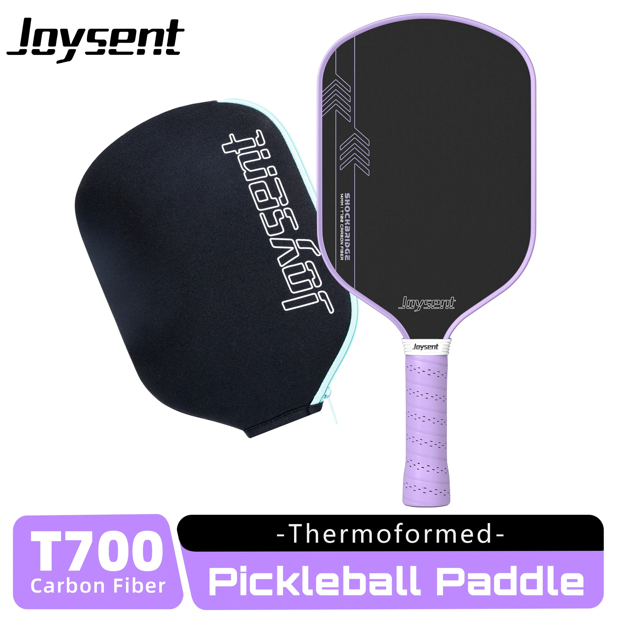 

Joysent Thermoformed Pickleball Paddle T700 Carbon Fiber 16mm PP Honeycomb Core Pickleball Racket Ultralight For Control&Spin