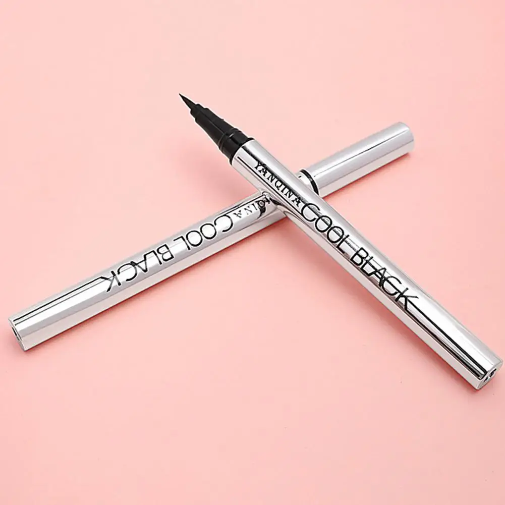 Anti-smudge Liquid Eyeliner Waterproof Black Eyeliner Long-lasting Fine Nib for Even Lines Sweat Water Resistant for Women