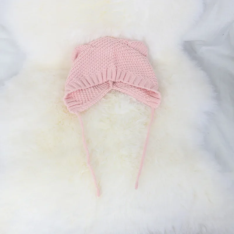 

Cute Cat Ears Beanie Autumn Winter Warm 100% Handmade Knit Hat Cute Cap