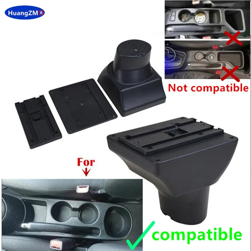 Car Armrest For Hyundai I20 Armrest box 2012 2013 2014 2015 2016 Interior Center Storage box Dedicated Retrofit Car Accessories