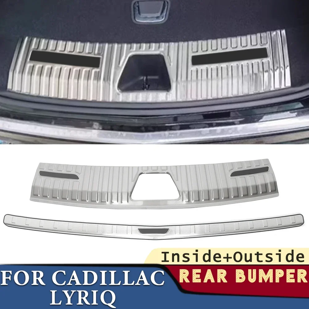 

Trunk Bumper for Cadillac Lyriq 2022-2024 Car Accessories Stainless Rear Fender Protector Sill Cover Stick Decoration