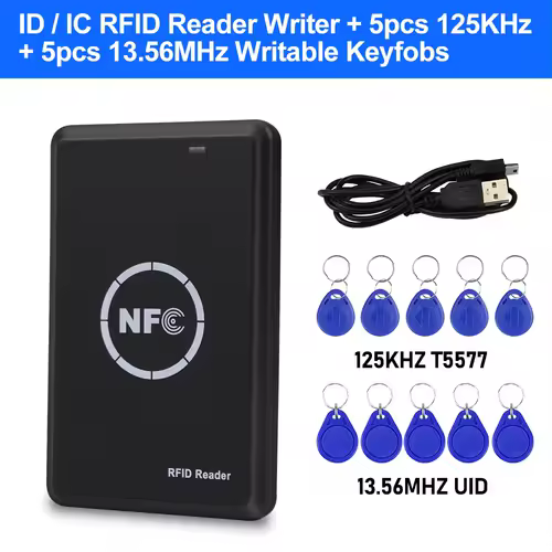 RFID Copier Duplicator 125KHz Key fob NFC Smart Card Reader Writer 13.56MHz Encrypted Programmer USB UID T5577 EM4305 Cards Tags - Image 7
