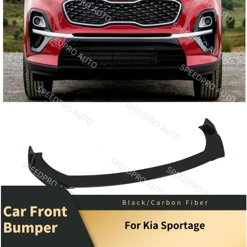 

Front Bumper Lip Splitter Spoiler For K-ia Sportage Car Diffuser Lower Bumper Body Trim Scratch Protector Black