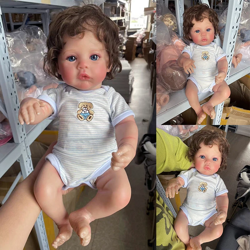 

48CM Meadow Reborn Doll Baby Lifelike Soft Touch 3D skin Hand Painted Multiple Layers with Genesis Paint High Quality Art Doll