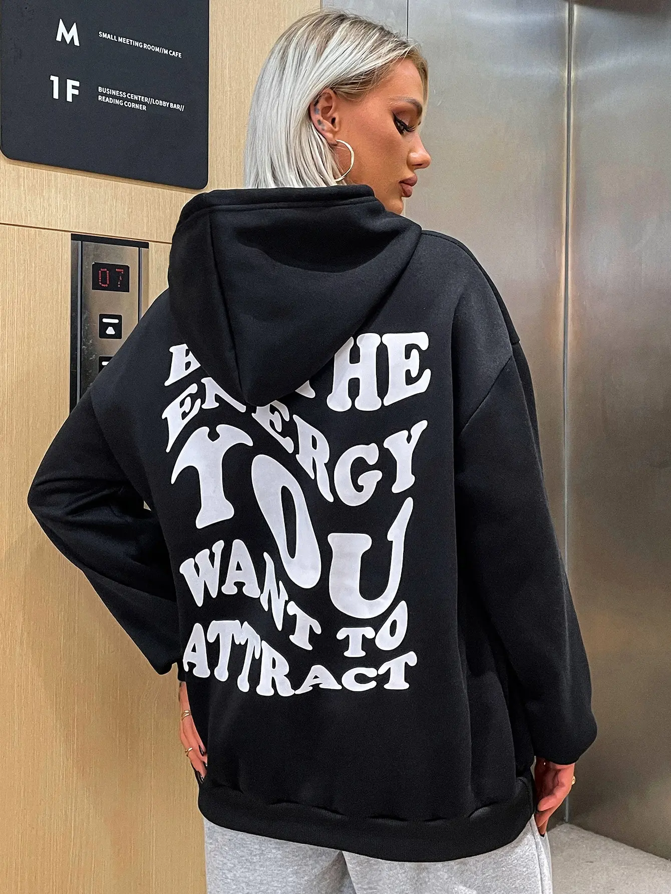 Be The Energy You Want To Attract Cotton Hoody Simple Soft Sweatshirts Fashion Sweatershirts Campus Harajuku Women Outerwear