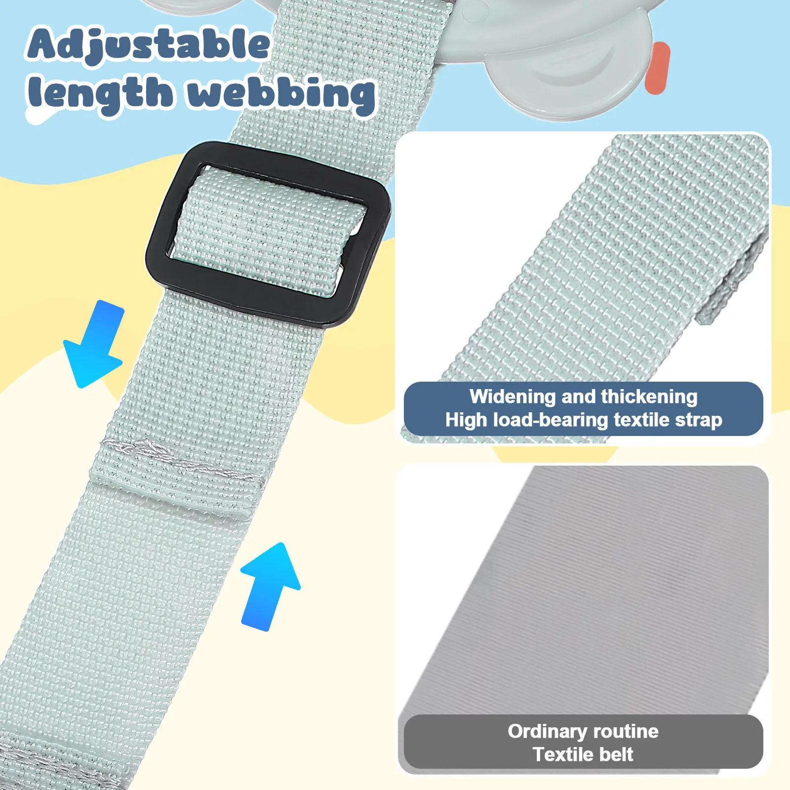 2 stks Babybedje Pull Up Ringen Verstelbare Walk Assistant Handvat Voor Kinderbox Veiligheidspoorten Peuter Stand Ondersteuning Training Tool