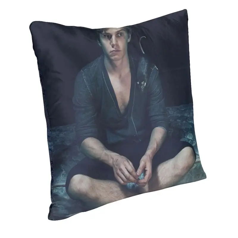 Personalized Evan Peters Square Throw Pillow Cover Home Decorative 3D Two Side Printed Actor Star Movie Cushion Cover for Car