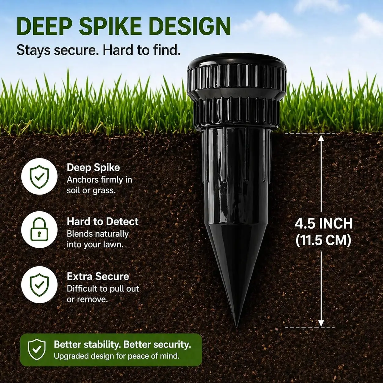 Garden Key Concealer, Realistic Underground Watering Can, No Batteries Required, Durable Plastic for Outdoor Garden Security