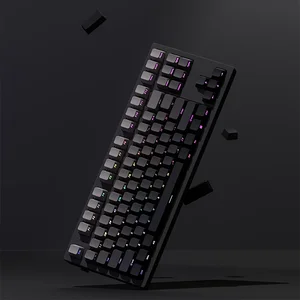Sisi Gradien Profil OEM Dicetak Bersinar Melalui Penutup Tombol PBT Penutup Tombol Tembakan Ganda Untuk Keyboard Gamer Mekanis Tutup Tombol Abu-abu Hitam 12 keycaps penjualan terbaik hitam - №